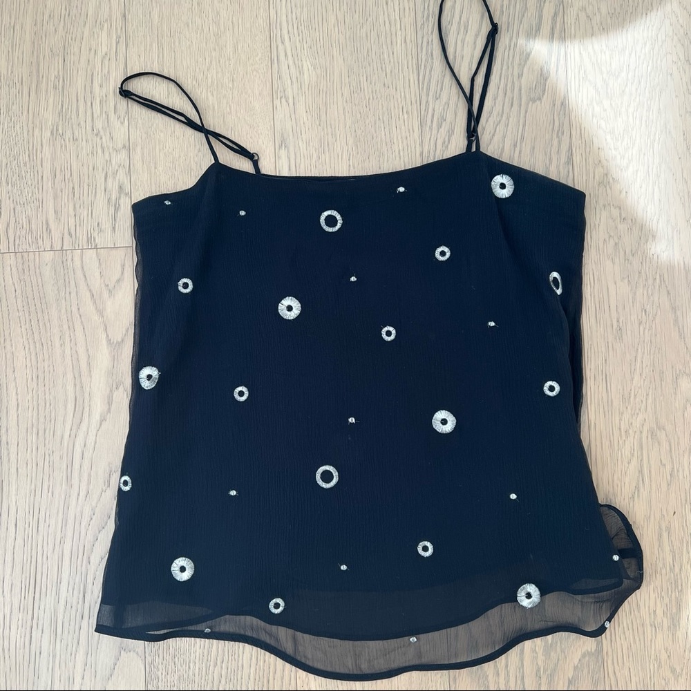 Vince back and silver tank, XS
